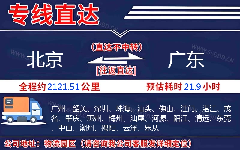 北京到广东