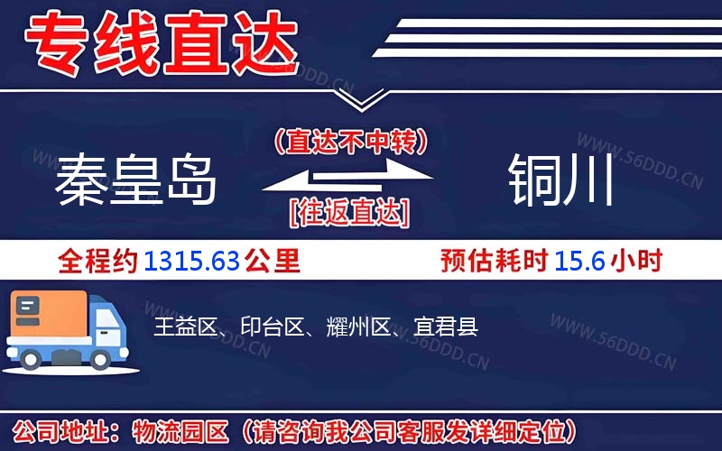 秦皇岛到铜川
