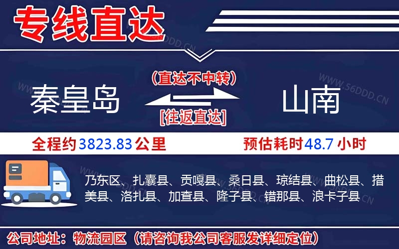 秦皇岛到山南物流公司