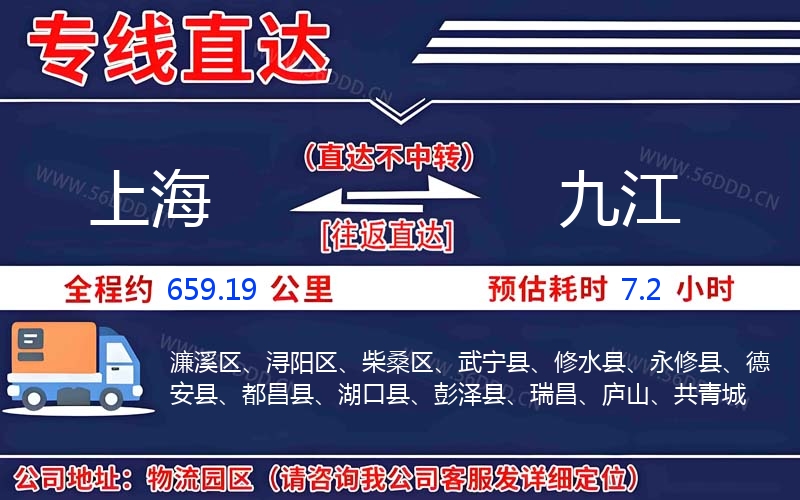 上海到九江
