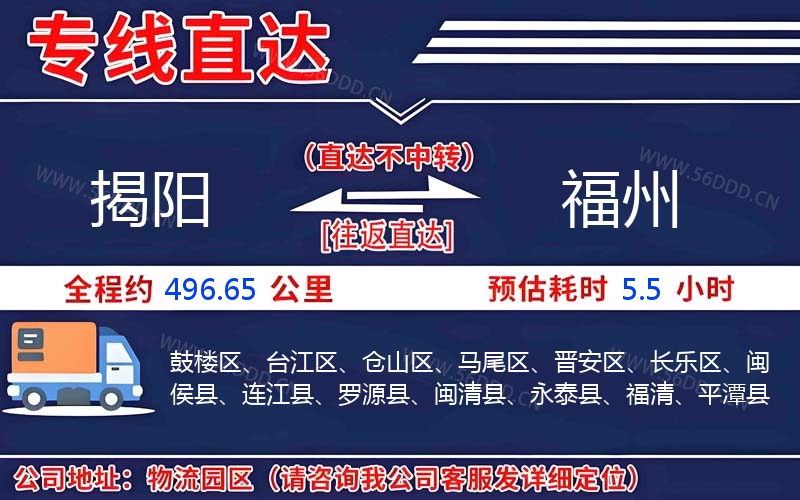 揭阳到福州物流公司