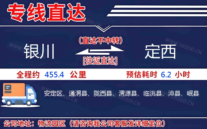 银川到定西