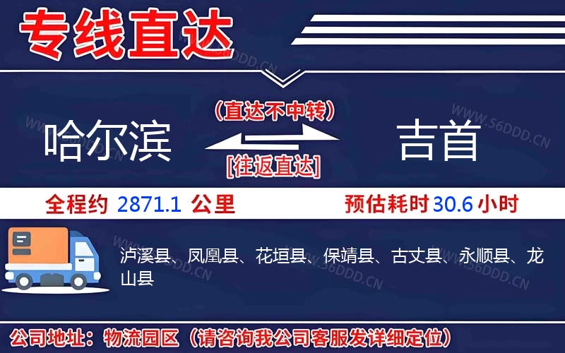 哈尔滨到吉首物流公司